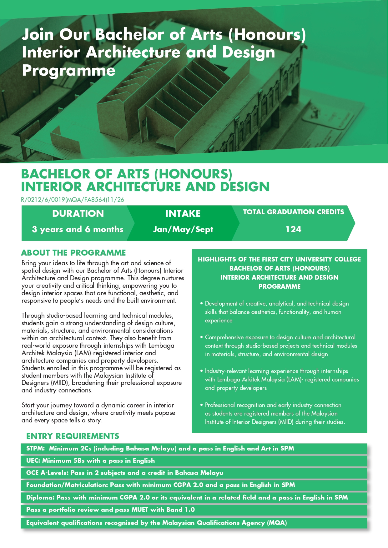 Programme information