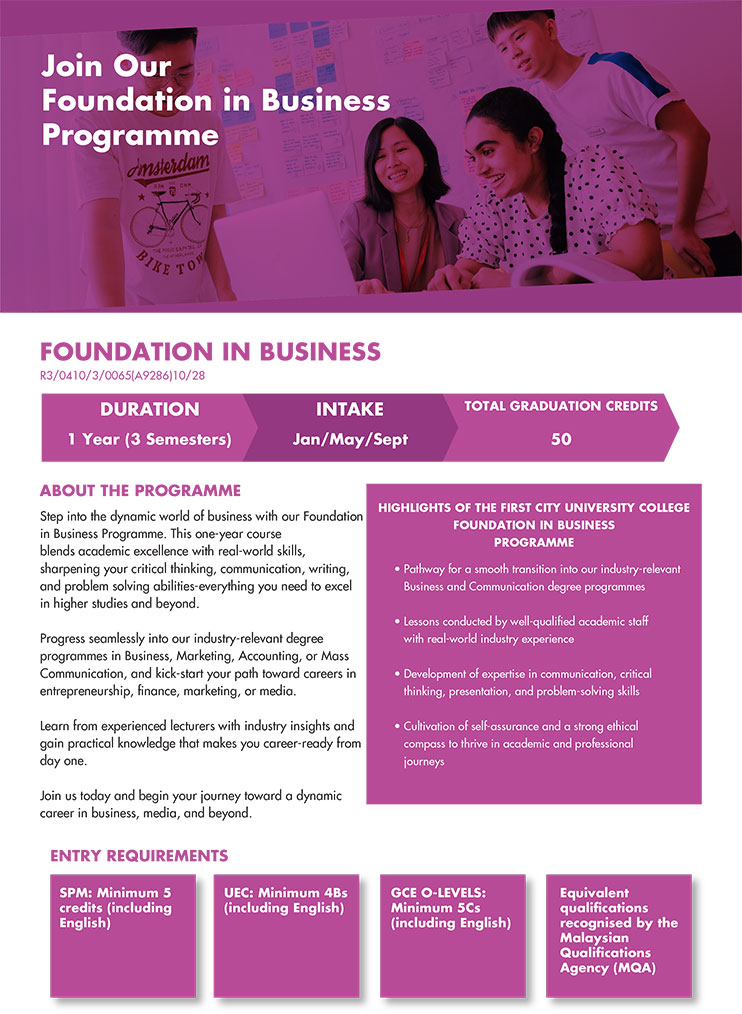 Programme information