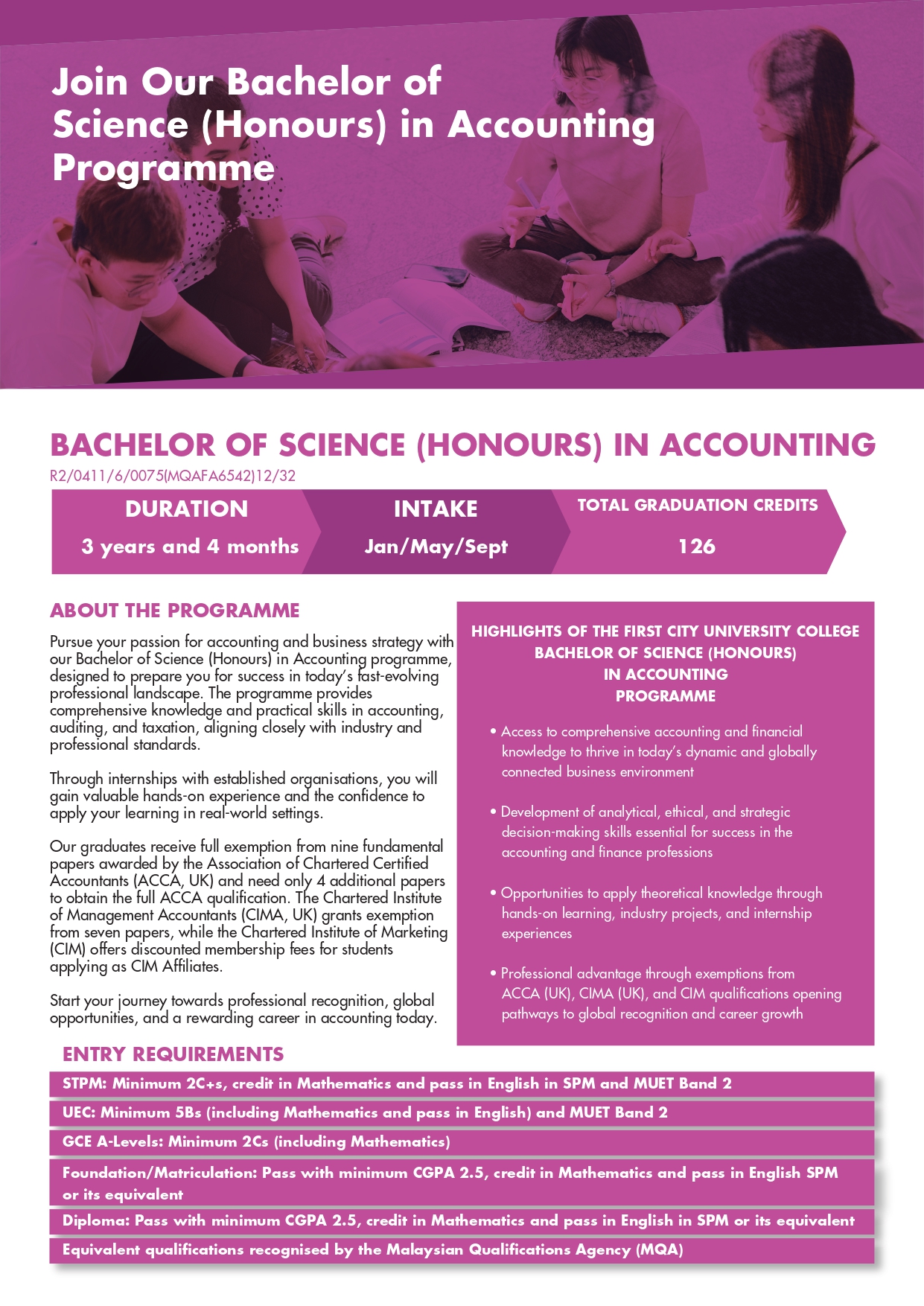 Programme information